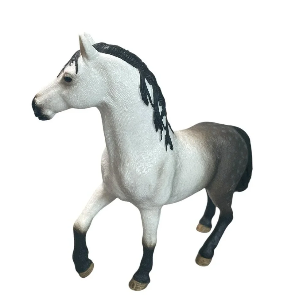 Schleich Andalusian Stallion Dapple Gray Horse‎ Figure Retired 2016 Toy